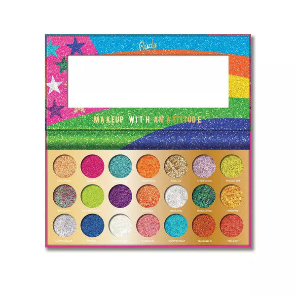 Rude Cosmetics - United Shades of Glitter 21 Pressed Glitter Palette