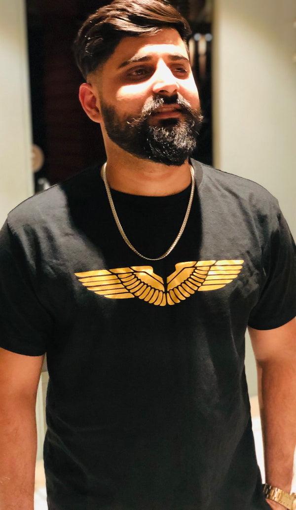 Printed Tee (D1) - Black