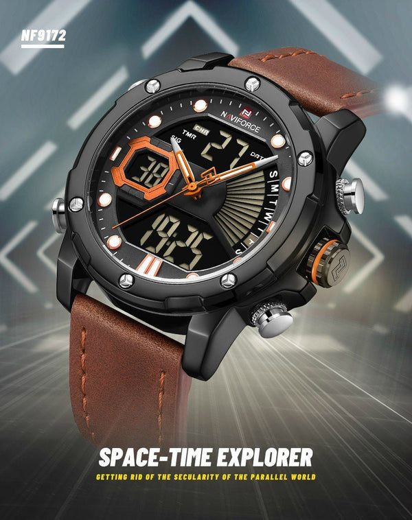 Naviforce- Watch For Men Bydbn-Nf9122 Black And Brown