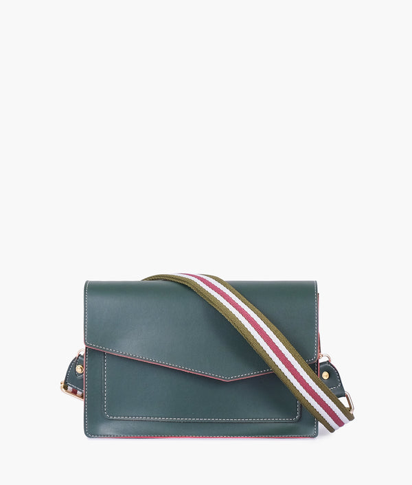 RTW - Army green half flap cross-body bag