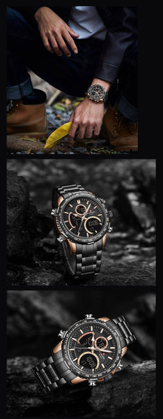 NAVIFORCE- Watch NF9182 Black Gold