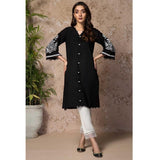 Origins- SWAN (EMBROIDERED SHIRT)- Black