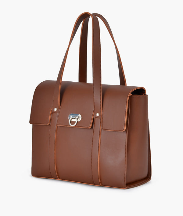 RTW - Brown carry-all satchel bag