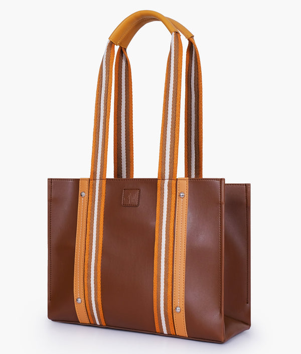 RTW - Brown long strap tote bag