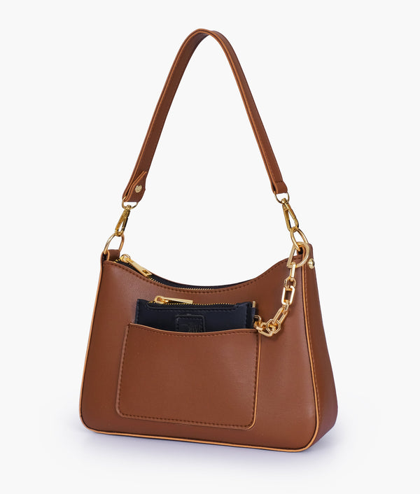 RTW - Brown hobo evening bag