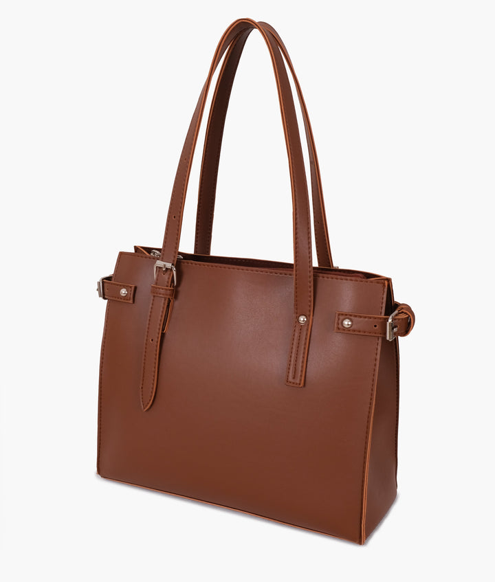 RTW- Brown satchel tote bag