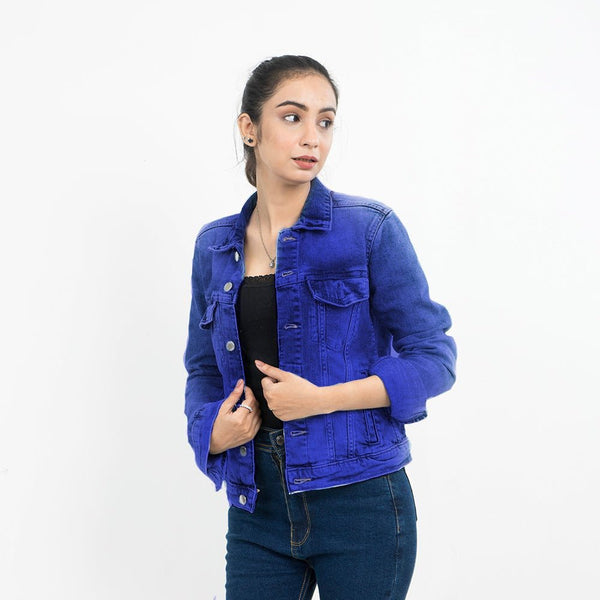 VYBE Denim Jacket- Dark Blue