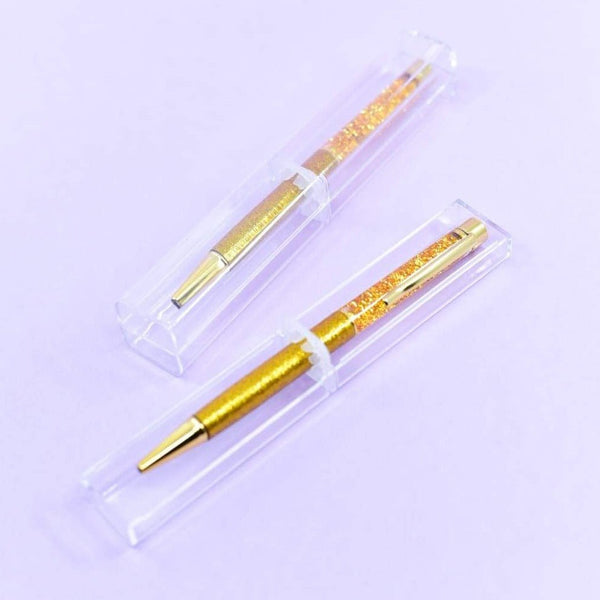 Blingspot - Royal Gold Glitter Metal Ball Pen
