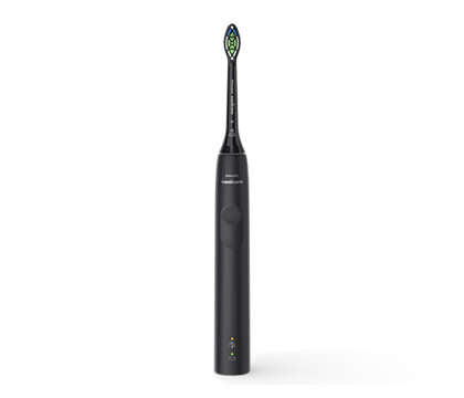 Philips Sonic technology combined with our brush action gently removes 3x more plaque than a manual toothbrush.