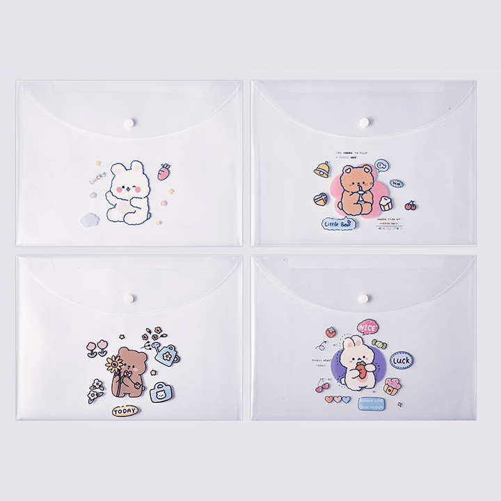 Blingspot - Cute Animal Document Folder Large Pouch