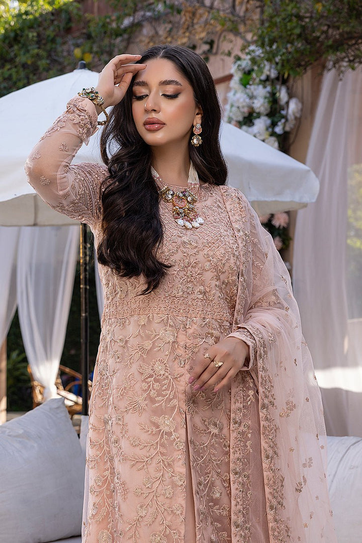 Azure- Luxe'22 Embroided Collection- Gleaming Fawn- AS77