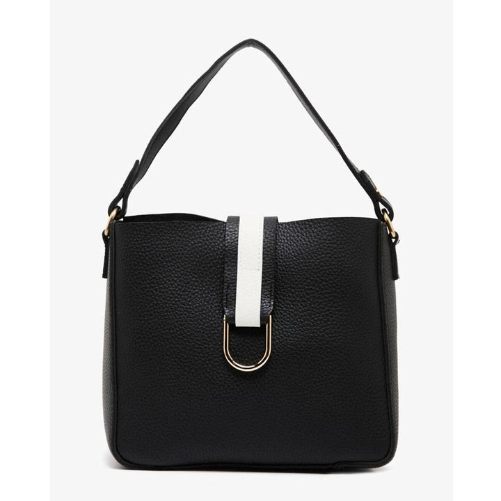 Koton- Leather Look Shoulder Bag - Black