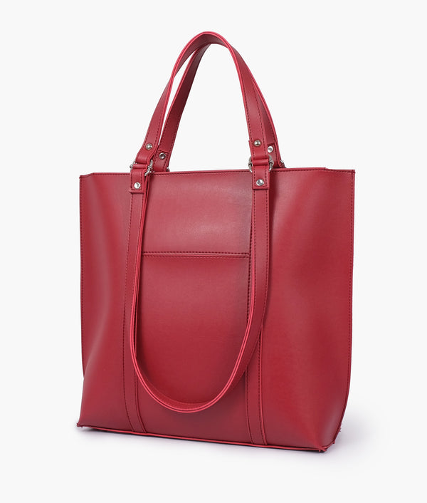 RTW - Maroon double-handle tote bag