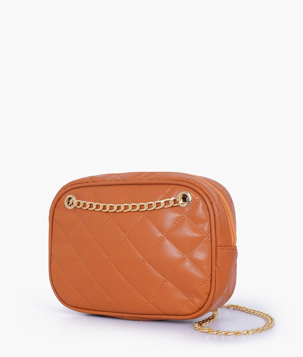 RTW - Mustard quilted rectangle cross-body bag