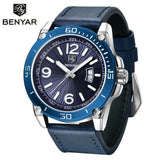Benyar- Men Business Quartz Wrist Watch BY-5166-M-Blue